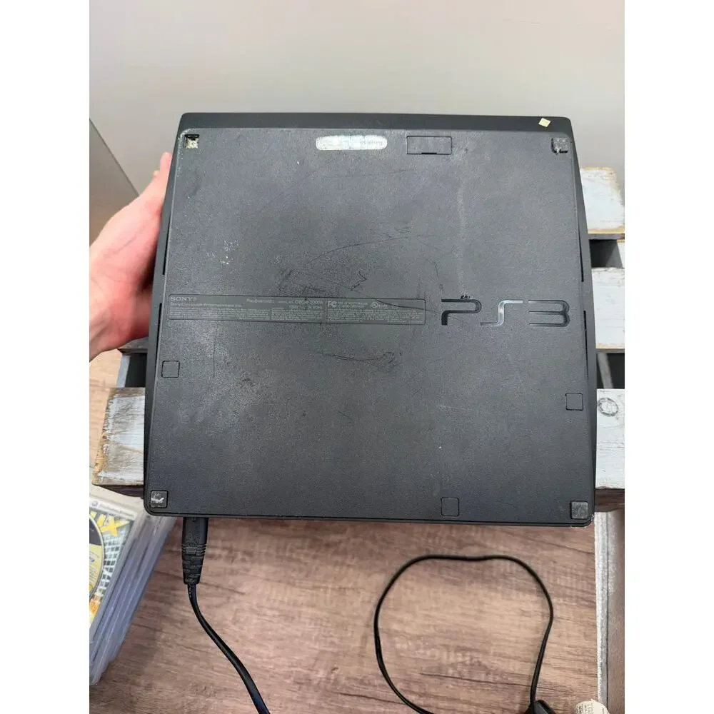 Sony PlayStation3 PS3 Slim 120GB Console(CECH-2001A)Bundle w/Power Cable/5 Games